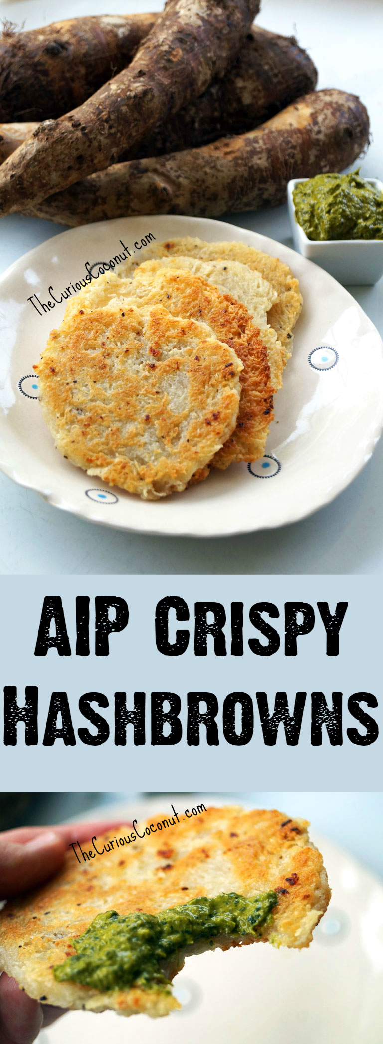 AIP Crispy Hashbrowns - no potatoes, no problem! Easy, nightshade-free, delicious, allergy-friendly // TheCuriousCoconut.com